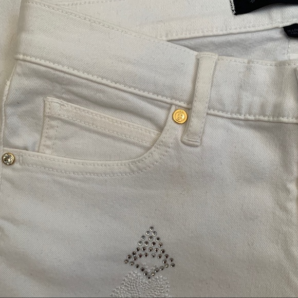 JUICY COUTURE || Bedazzled White Skinny Jeans - Picture 6 of 7